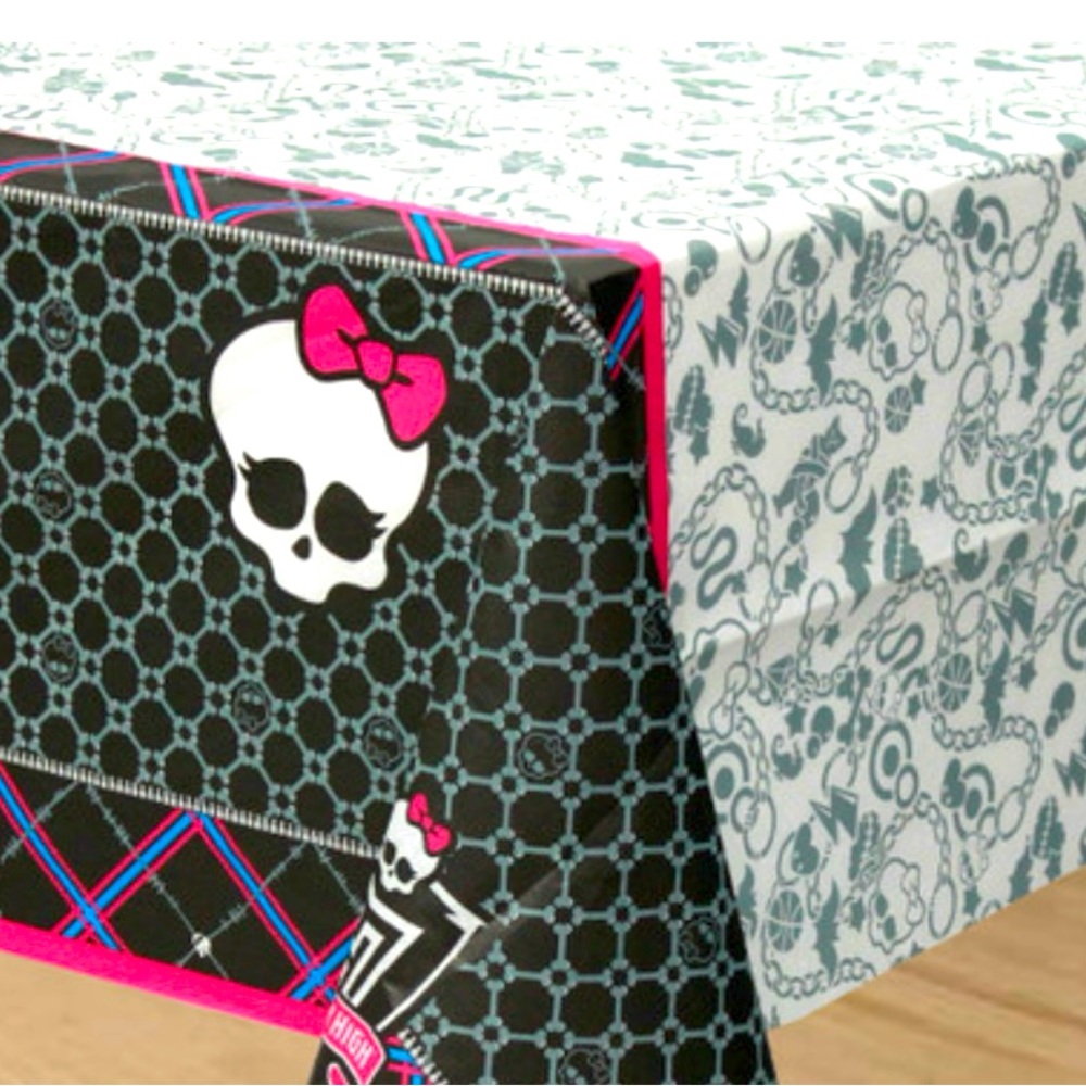 Monster High Party table Cover 2-Pack NEW 54in X 96in For Ghoulish Celebrations
